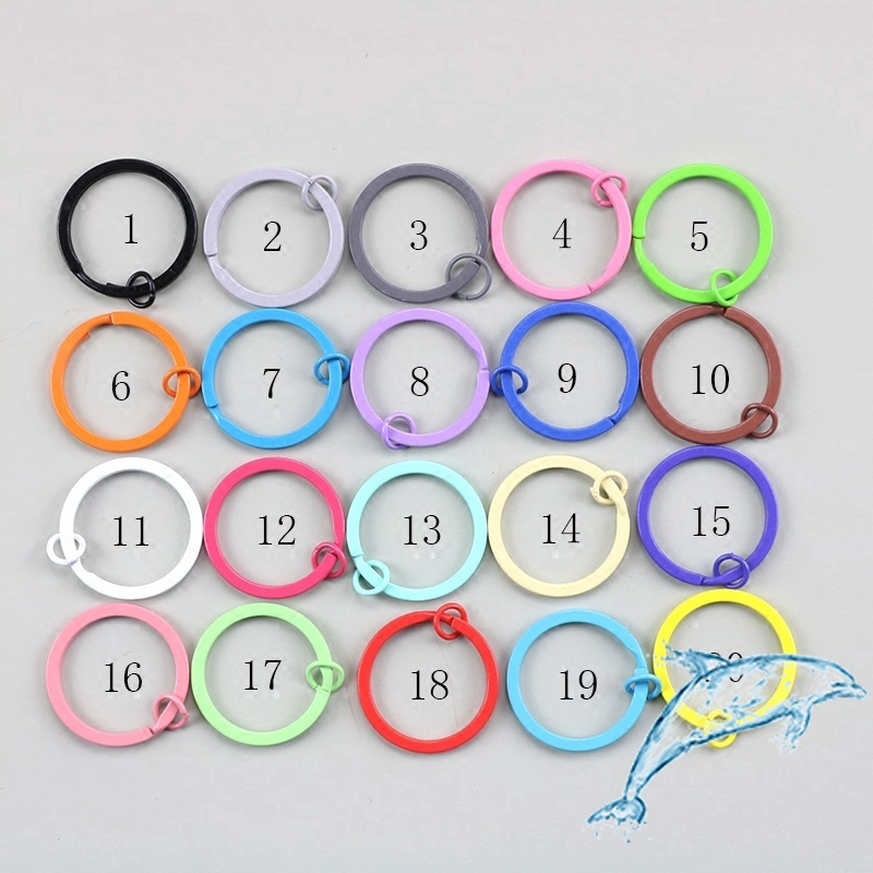 เครื่องประดับ พวงกุญแจ เพ้นท์สี ขนาด 30 มม. DIY จํานวน 1 ชิ้น