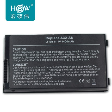 Battery Notebook Asus A32-A8 Series 6Cells 11.1V 49Wh 4400mAh