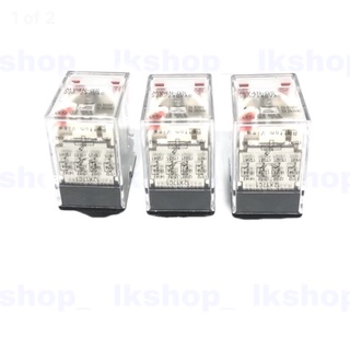 รีเลย์ MY4N-GS  DC12v DC24V AC24V AC220V 4คอนแท็ค14ขา