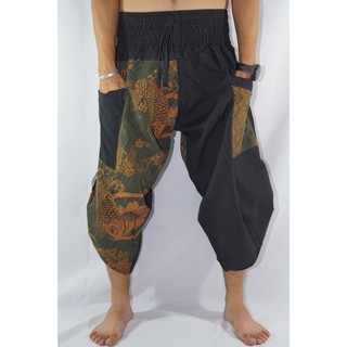 ซามูไรกางเกงเอวยางยืด ไซต์ XL Samurai pants elastic waist (Unisex)