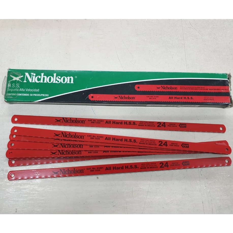 ใบเลื่อยตัดเหล็ก ตัดท่อPVC Nicholson 12”x24T Made in Mexico รุ่นพิเศษ คม ทน แข็งแรง คุณภาพ100%