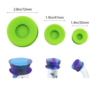 silicone cleaning cap ยางปิดปากบ้อง เพื่อล้างทำความสะอาด V2 ปิดแน่นหนา ไม่รั่วซึม ยืดหยุ่นได้ดี 1 ชุดมี 3 ชิ้น