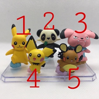 เซ็ตฟิกเกอร์ โมเดล โปเกมอน ของแท้ สูง 1.3-1.6 นิ้ว   figure Pokemon Minna de Odoro Mascot Takara Tomy-ARTS