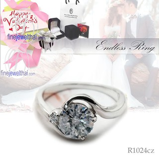 Finejewelthai แหวนเพชร-แหวนทองคำขาว-Diamond-Wedding-Ring - Valentine Gift101