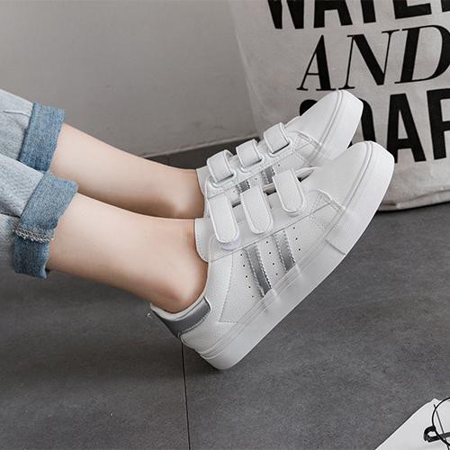 P45 | DD&OO รองเท้าผ้าใบหนังนิ่มแบบแปะ สินค้าพร้อมส่ง