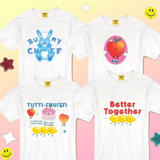 เสื้อยืดน่ารัก ใส่ไปคาเฟ่ สไตล์เกาหลี อก32-50. An Lee Tshirt เสื้อโอเวอร์ไซน์ เสื้อขาว