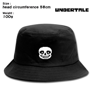 Undertale Sans 3D การ์ตูนหมวกชาวประมงพักผ่อนกลางแจ้งป้องกันแสงแดดหมวกกันแดดหมวกเด็ก