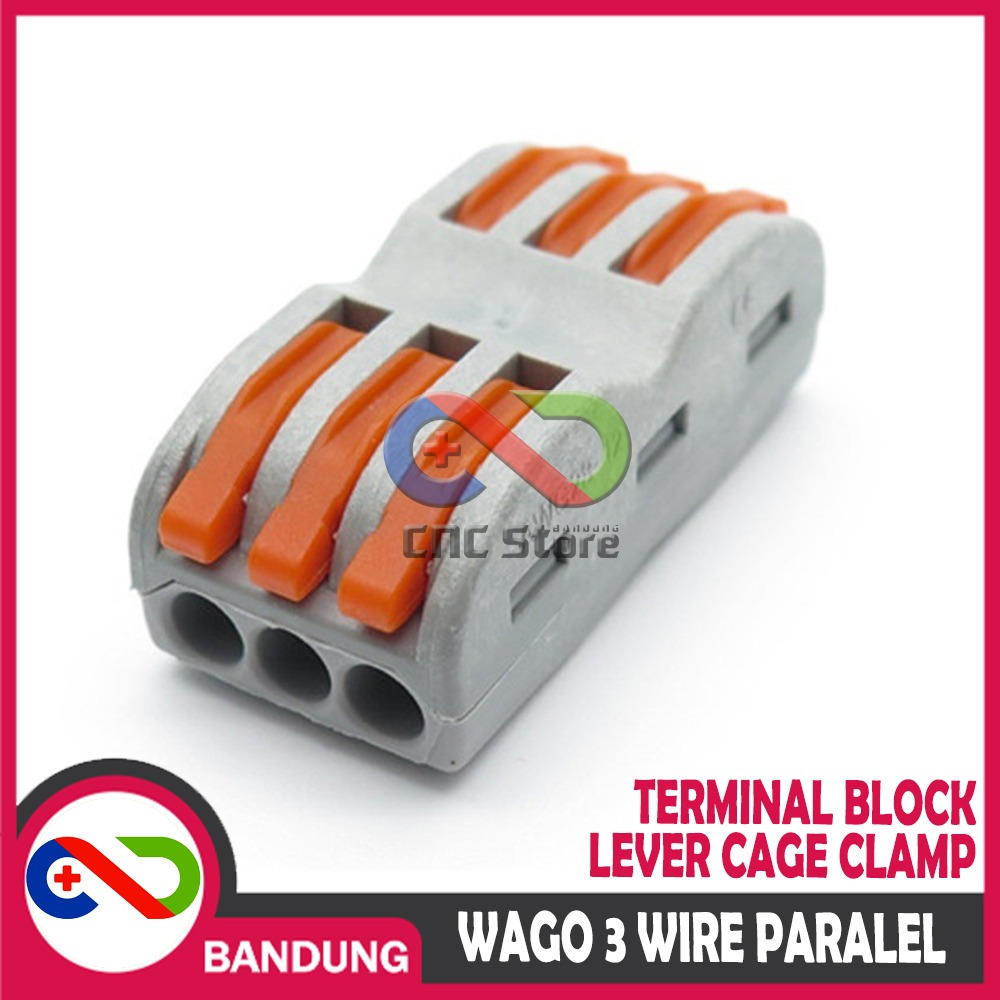WAGO TERMINAL PARALLEL 3 LINE CONNECTOR BLOCK