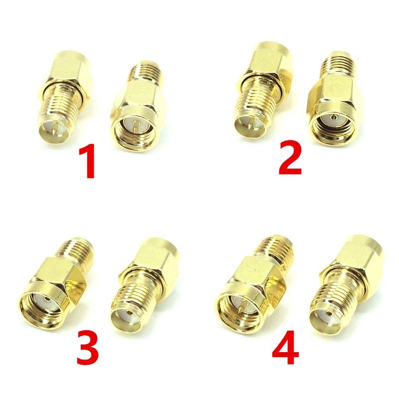 JX Connector The factory sales 4pcs/set SMA to SMA adapter RP-SMA male to RP-SMA female connector 4 type cheap fast ship