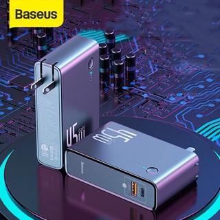 Baseus พาวเวอร์แบงค์ (GaN) 2 in 1 87W 20W และที่ชาร์จ C+U 10000mAh