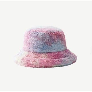 หมวกแฟชั่น bucket hat rainbow พร้อมส่ง