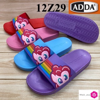 ADDA  12Z29 -W1 รองเท้าแตะแบบสวม ลายpony (4-6) สีชมพู/ฟ้า/ม่วง/แดง