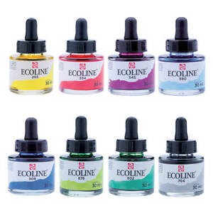 สีน้ำ ECOLINE 30ml. มีทุกสี  Liquid Water Colour [1ขวด]