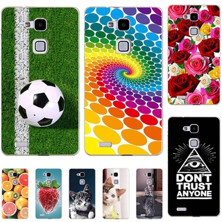 เคสโทรศัพท์มือถือ TPU แบบนิ่ม ลายการ์ตูนแมว และดอกไม้ สําหรับ Huawei Mate 7 Mate7 MT7-TL00 MT7-TL10 MT7-L09 Mate 3 6.0 นิ้ว