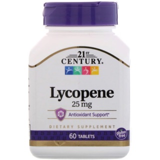 ฉลากใหม่ ไลโคปีน, Lycopene (25 mg) 60เม็ด