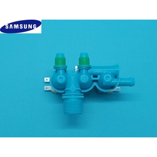 วาวล์น้ำเข้าเครื่องซักผ้า Samsung สีฟ้า 3 ทาง แท้100% DC62-00266E