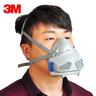 3M 7772K เฉพาะหน้ากากครึ่งหน้าไส้กรองเดี่ยวซิลิโคน ขนาดกลาง พร้อมแผ่นกรองฝุ่น 3744K จำนวน 5 ชิ้น