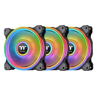 พัดลมเคส FAN CASE 12CM THERMALTAKE RIING QUAD 12 Premium Edition 3 Pack💥รับประกันสินค้า 2 ปี💥