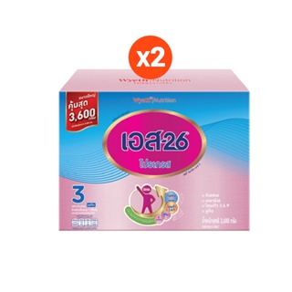 โปรโมชั่น : ยกลัง S-26 Progress นมผง เอส-26 โปรเกรส สูตร 3 ขนาด 3600 กรัม DHA