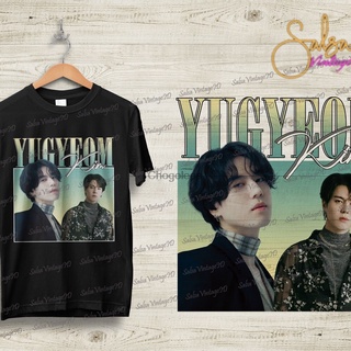 เสื้อผ้าผชGot7 Kim Yugyeom Vintage 90&amp;amp;#เสื้อยืด พิมพ์ลาย Kim Yugyeom 39s ของขวัญวันเกิด สําหรับผู้ชายS-5XL