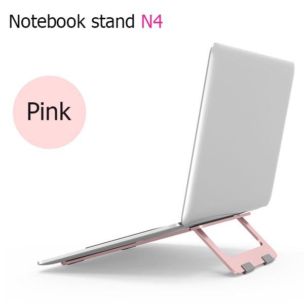 Notebook stand N4 แท่นพับแบบพกพาแท็บเล็ตแล็ปท็อปฐานขาตั้งเย็นลงสำหรับโน้ตบุ๊ค อะลูมินัมอัลลอยโน้ตบุ๊คที่ยึดคอมพิวเตอร์