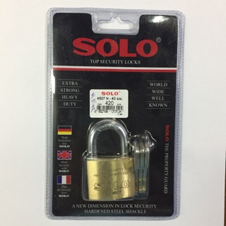 กุญแจ SOLO รุ่น 4507N ขนาด 40มม.ห่วงสั้น