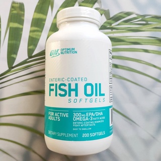 80% OFF Sale!! EXP:07/23 น้ำมันปลา Fish Oil 300 mg EPA/DHA Omega-3 Fatty Acids, 200 Softgels (ON™ Optimum Nutrition®)