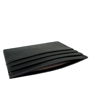 สินค้าไทยของแท้พร้อมส่ง Vavia Card Holder ซองใส่บัตรหนังวัวแท้สีดำ มีช่องใส่บัตร 7 ช่อง ทนทานใช้งานได้นาน