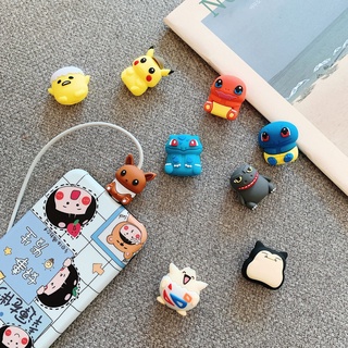 【ส่งจากไทย】Cable Bite ที่กันสายหัก ลายการ์ตูน cable protector สำหรับ สายชาร์จ สำหรับiPhone/Android/USB/Type-C