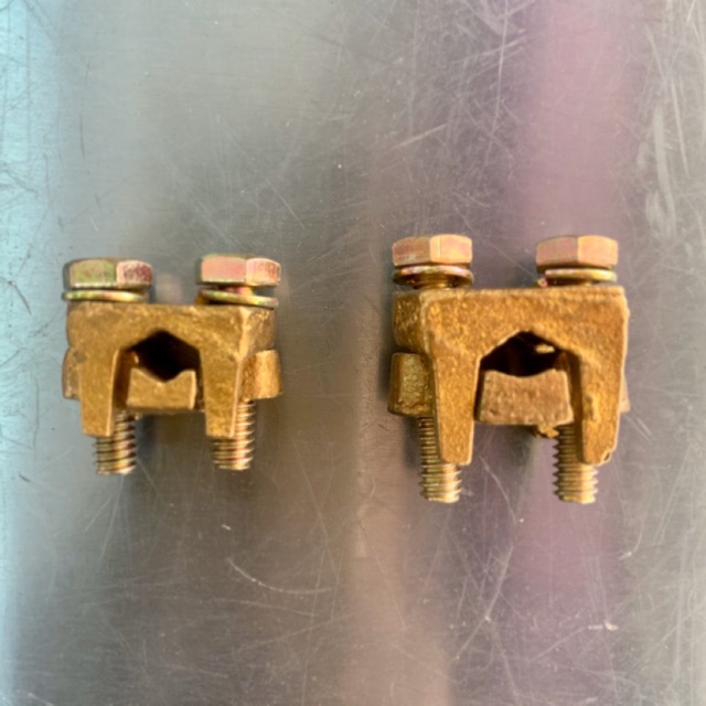 แคลมป์จับสายไฟทองเหลือง ขนาด 6-35 Sqmm. และ 50-70 Sqmm. แคลมป์ทองเหลือง