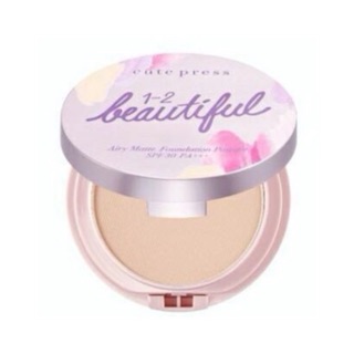 Cute Press 1-2 Beautiful Airy Matte Foundation Powder SPF30 แป้งพัฟ 13g