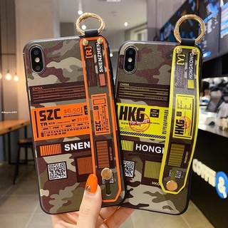 เคส Samsung A33 A73 A52S A52 A32 A12 A13 A22 A42 A72 5G A02 A03 A02S A03S A71 A51 A31 A11 A30 A20 A10S A20S A10 A50 A50S A30S A70  Camouflage Label Bar Code Wrist Strap For Man Boys Phone Case | GN Phone Case