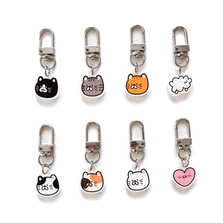 พวงกุญแจอะคริลิคจิ๋ว น้องแมว Mini Keychain | meestudio