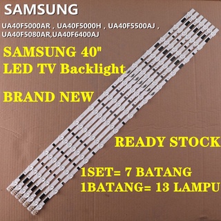 ไฟแบ็คไลท์ LED UA40F5500AR UA40F5000AR UA40F6300AR UA40F5105AR Samsung 40 นิ้ว UA40F5500 UA40F5000 UE40J6240AK UE40J5100 UE40H5000 UE40J5500 BN96-30450A D4GE-400DCA-R 1 ชุด