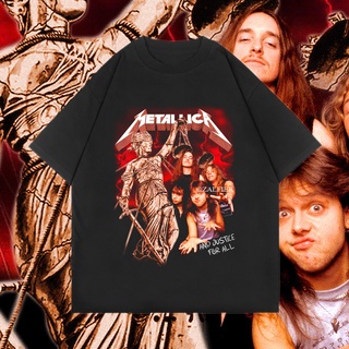 เสื้อยืดโอเวอร์ไซส์(OVERSIZED) Metallica | เสื้อยืด สไตล์วินเทจ | เสื้อวงดนตรี | เสื้อยืด พิมพ์ลาย Bootleg | T00296S-4XL