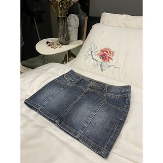 Fashion Denim Mini Skirt with Studs