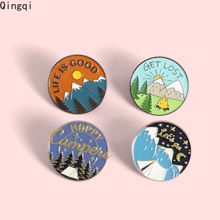 เข็มกลัด Pins Go เครื่องประดับตั้งแคมป์กลางแจ้งเดินป่าการ์ตูน