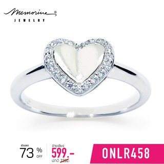 Memorine Jewelry แหวนเงินแท้ 925 ฝังเพชรสวิส (CZ) : ONLR458