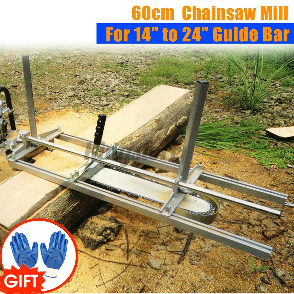 Portable 60cm Chainsaw Mill Planking Milling From 14" to 24" Guide Bar Shopee Thailand