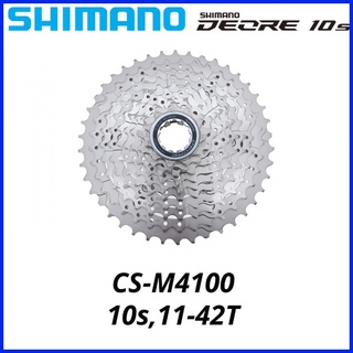 Shimano Deore เทปคาสเซ็ตจักรยานเสือภูเขา M6000 M4100 HG50 HG500 CS-M4100 10S 10V SLX XT 36T 42T 46T 10 ความเร็ว