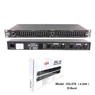 EQ-215 Dual Channel 15-Band Equalizer 1U Rack Mount - intl