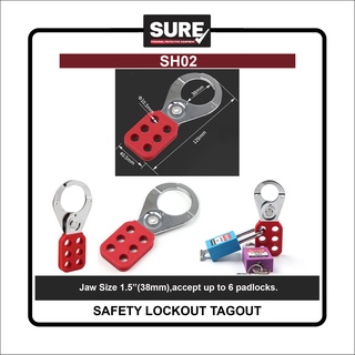 SureSafe Safety Lockout Hasps 1.5"