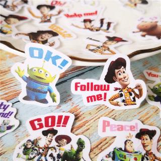 ❀ สติกเกอร์ไดอารี่ Toy Story Q-2 ❀ สติกเกอร์ ลายอนิเมะ Woody Buzz Lightyear สําหรับตกแต่งสมุดภาพ จํานวน 40 ชิ้น ต่อชุด