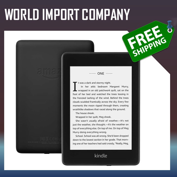 (ส่งฟรี!!!)Amazon Kindle Paperwhite eBooks Reader with Ads (10th Gen 2018) 8,32GB เครื่องอ่านหนังสือ หน้าจอขนาด 6นิ้ว