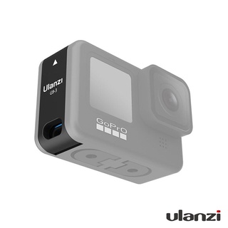 ULANZI® CHARGEABLE PLASTIC BATTERY LID ฝาปิดพลาสติกด้านข้างแบบมีรู สามารถชาร์จไฟทำ Vlog ได้ สำหรับ GoPro รุ่น 10 / 9