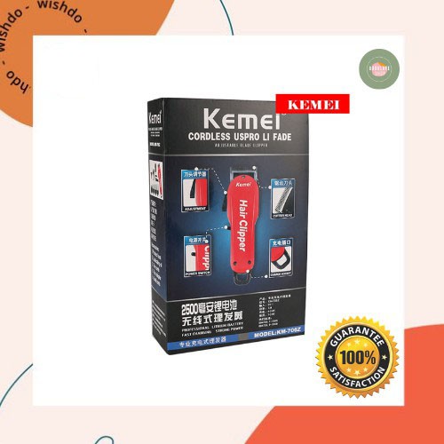 kemei cordless uspro li fade