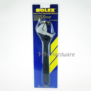 SOLEX ประแจเลื่อน 12 นิ้ว (สเกล 0-35 มม.) Heavy Duty Adjustable Wrench A23-02