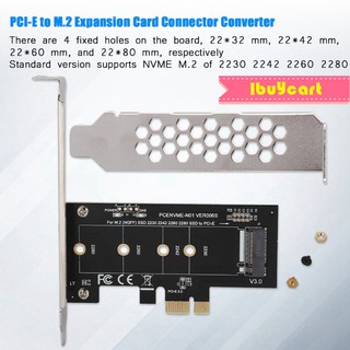 การ์ดแปลงสัญญาณคุณภาพสูง pci - express to m . 2 ngff 1 ชิ้น