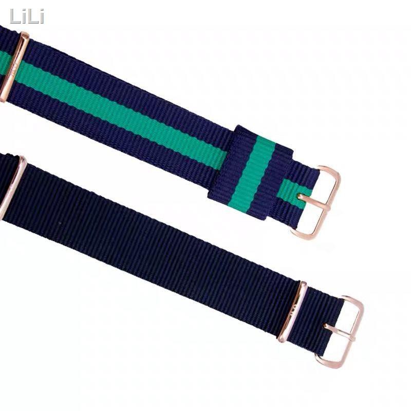 ☫☞นาฬิกา DW ผ้าใบไนล่อนใหม่ของแท้พร้อมสร้อยข้อมือกันน้ำ unisex สีดำสีแดงสีขาวสีฟ้าสีชมพู 20 มม.