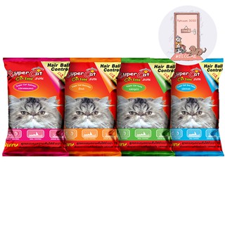 Super cat ซุปเปอร์แคท อาหารแมวสูตรควบคุมความเค็ม ลดการเกิดนิ่ว ขนาด 1 กก มี 4 รส